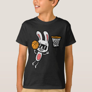Easter Bunny Bysketbyll Dunk Sports Boys Kids Todd T-Shirt