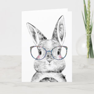 Easter, Bunny card, Bunny note card, thank you