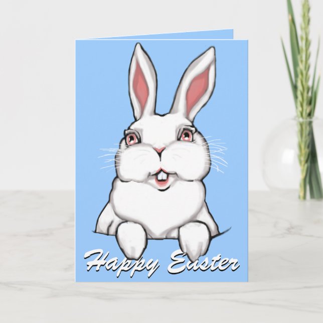 Easter Bunny Cards Personalised Easter Cards (Front)