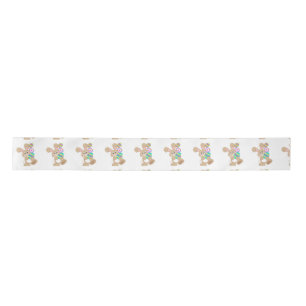 Easter Bunny Carrying Eggs Design Satin Ribbon