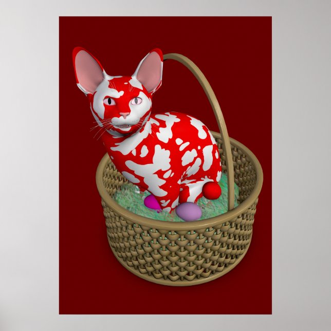 Easter Bunny Cat Poster (Front)