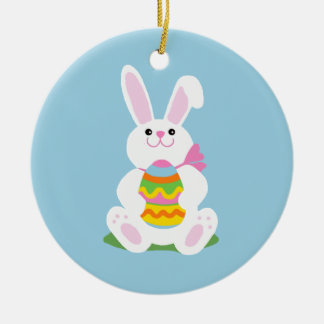 Easter Bunny Ceramic Tree Decoration