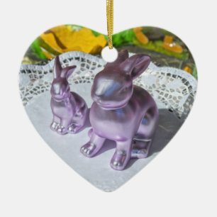 Easter Bunny Ceramic Tree Decoration