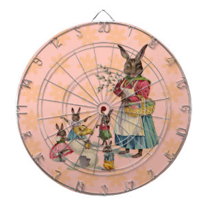 Easter Bunny Chicken Bunny Eggs Dartboard