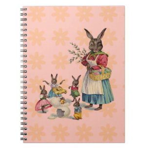 Easter Bunny Chicken Bunny Eggs Notebook