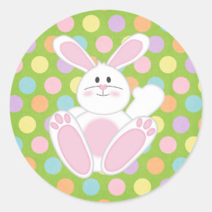 Easter Bunny Classic Round Sticker