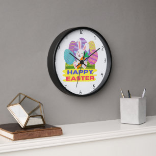 Easter Bunny Clock