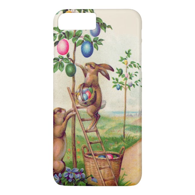 Easter Bunny Coloured Egg Tree Case-Mate iPhone Case (Back)