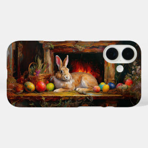 Easter Bunny Colourful Easter eggs iPhone 16 Case