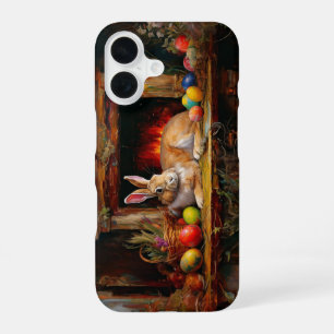 Easter Bunny Colourful Easter eggs iPhone 16 Case