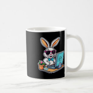 Easter Bunny Computer Video Game Lovers 1  Coffee Mug