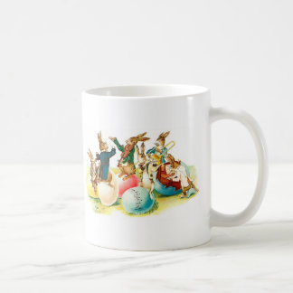 Easter Bunny Concert Vintage Coffee Mug