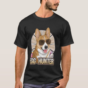 Easter Bunny Corgi Egg Hunter Dog Lover T-Shirt
