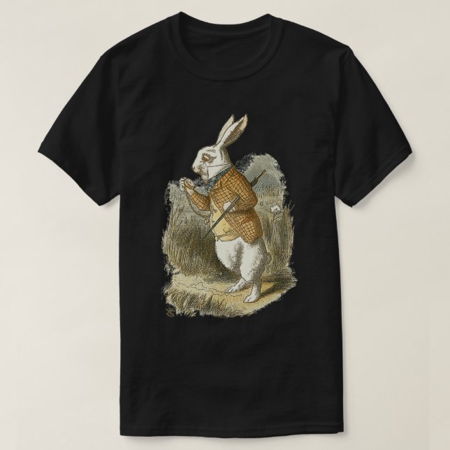Easter Bunny Costume  Alice In Wonderland  White R T-Shirt (Design Front)
