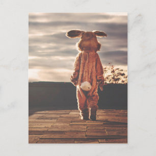Easter Bunny Costume Holiday Postcard