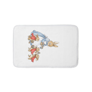 Easter Bunny Cottagecore Vintage Rabbit Women Girl Bath Mat