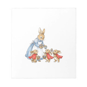 Easter Bunny Cottagecore Vintage Rabbit Women Girl Notepad
