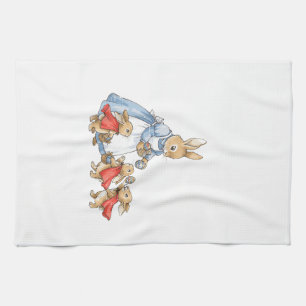 Easter Bunny Cottagecore Vintage Rabbit Women Girl Tea Towel