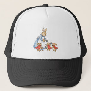 Easter Bunny Cottagecore Vintage Rabbit Women Girl Trucker Hat