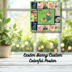 Easter Bunny  Custom Colourful   Poster