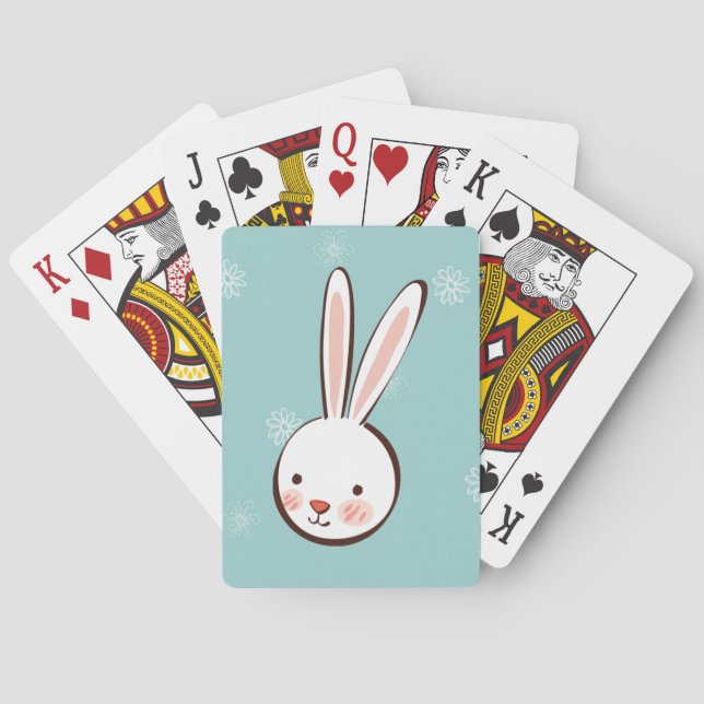 Easter Bunny Custom Playing Cards (Back)