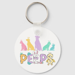 Easter Bunny Cute Easter Rabbit Dog Lover Chick Sp Key Ring