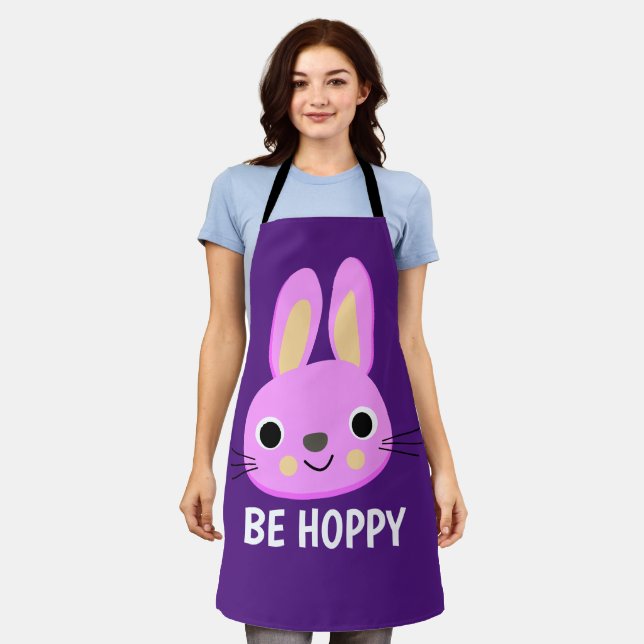 EASTER BUNNY CUTE KITCHEN APRON (Worn)