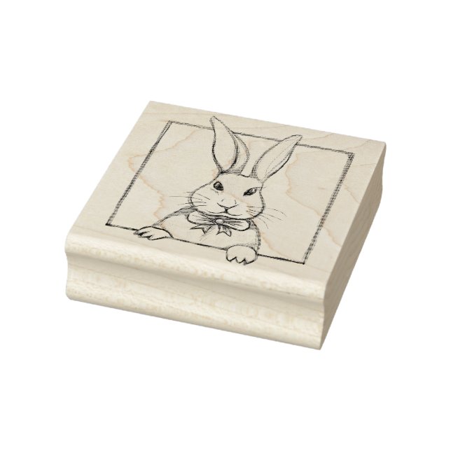   Easter Bunny Cute Rabbit Scrapbooking Journallin Rubber Stamp (Stamp)