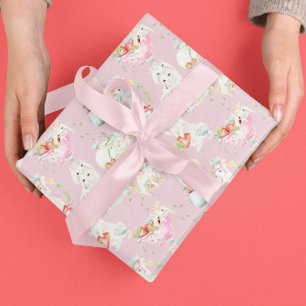 Easter Bunny Cute Rabbits Print Wrapping Paper