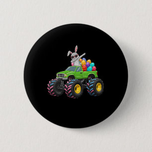 Easter Bunny Dabbing Monster Truck Easter Eggs Rab 6 Cm Round Badge