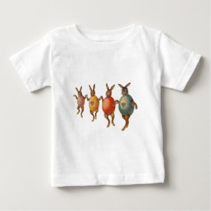 Easter Bunny Dancing Eggs Baby T-Shirt