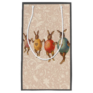 Easter Bunny Dancing Eggs Small Gift Bag