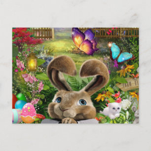 Easter Bunny Daydream Holiday Postcard