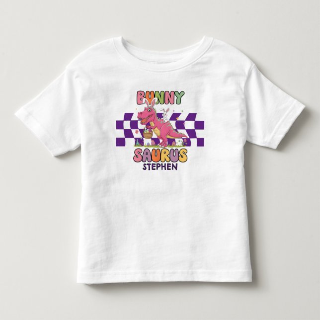 Easter Bunny Dino-Saurus Toddler T-shirt (Front)
