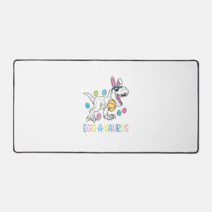 Easter Bunny Dinosaur Egg A Saurus TRex Kids Boys  Desk Mat