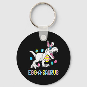 Easter Bunny Dinosaur Egg A Saurus Trex Kids Boys  Key Ring