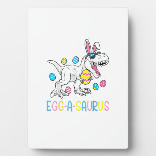 Easter Bunny Dinosaur Egg A Saurus TRex Kids Boys  Plaque