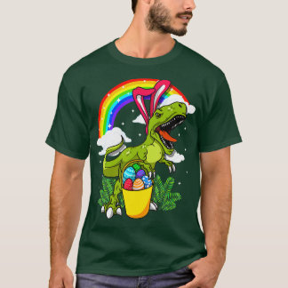 Easter Bunny Dinosaur Rex Costume Adults Boys Gir T-Shirt