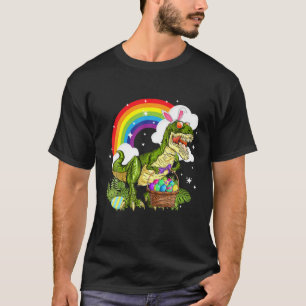 Easter Bunny Dinosaur T Rex Costume Boys Girls Kid T-Shirt