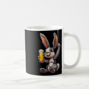 Easter Bunny Drinking A Cold Beer For Men's Day  Coffee Mug