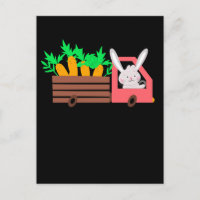 Easter Bunny Driving Carrots Girls Boys