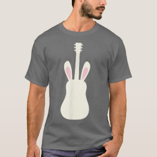 Easter Bunny Ears Guitar For Guitarists T-Shirt