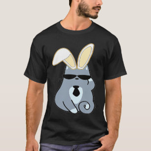 Easter Bunny Ears Hipster Meme Cat T-Shirt