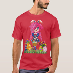 Easter Bunny Ears Japanese Anime Merch Cute Manga T-Shirt