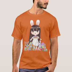 Easter Bunny Ears Japanese Anime Merch Cute Manga T-Shirt