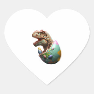 Easter Bunny Easter Dinosaur Egg Easter friend Heart Sticker