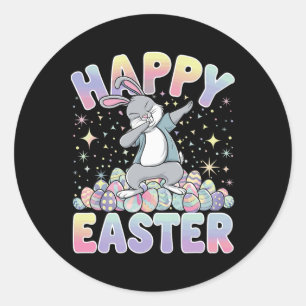 Easter Bunny Easter Egg Classic Round Sticker