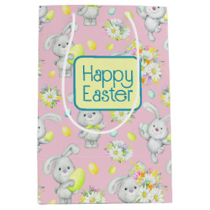 Easter Bunny Easter Eggs Medium Gift Bag