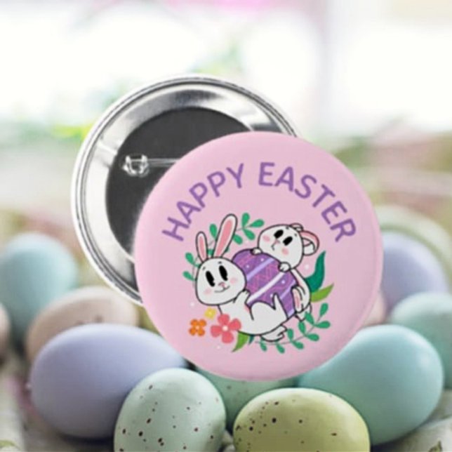 Easter Bunny Egg Hug Button (Creator Uploaded)