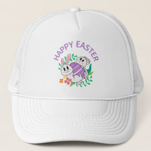 Easter Bunny Egg Hug Trucker Hat